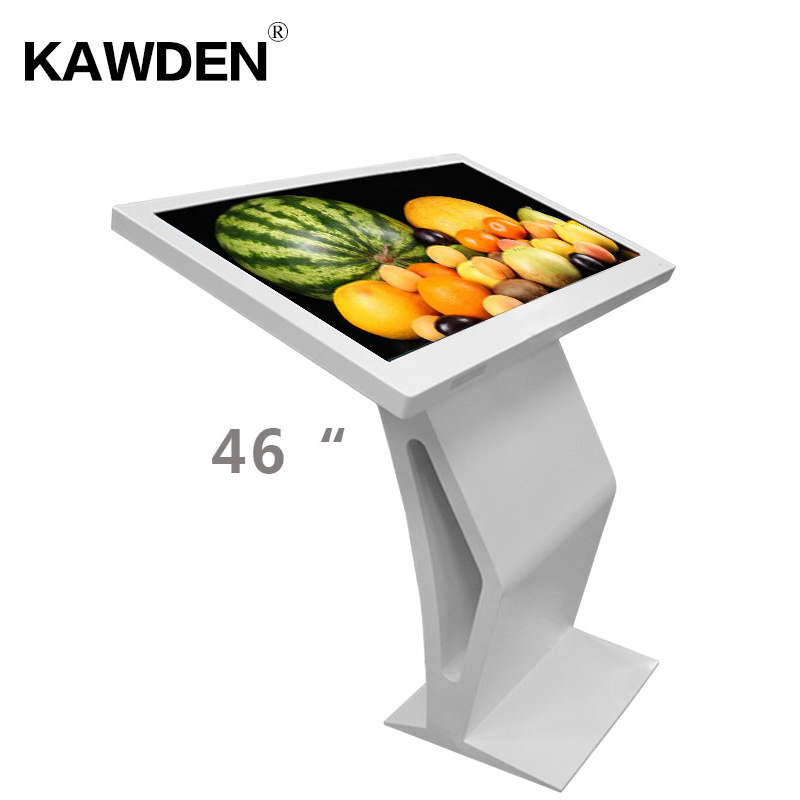 46inch K type high definition PC system multimedia LCD touch screen query machin