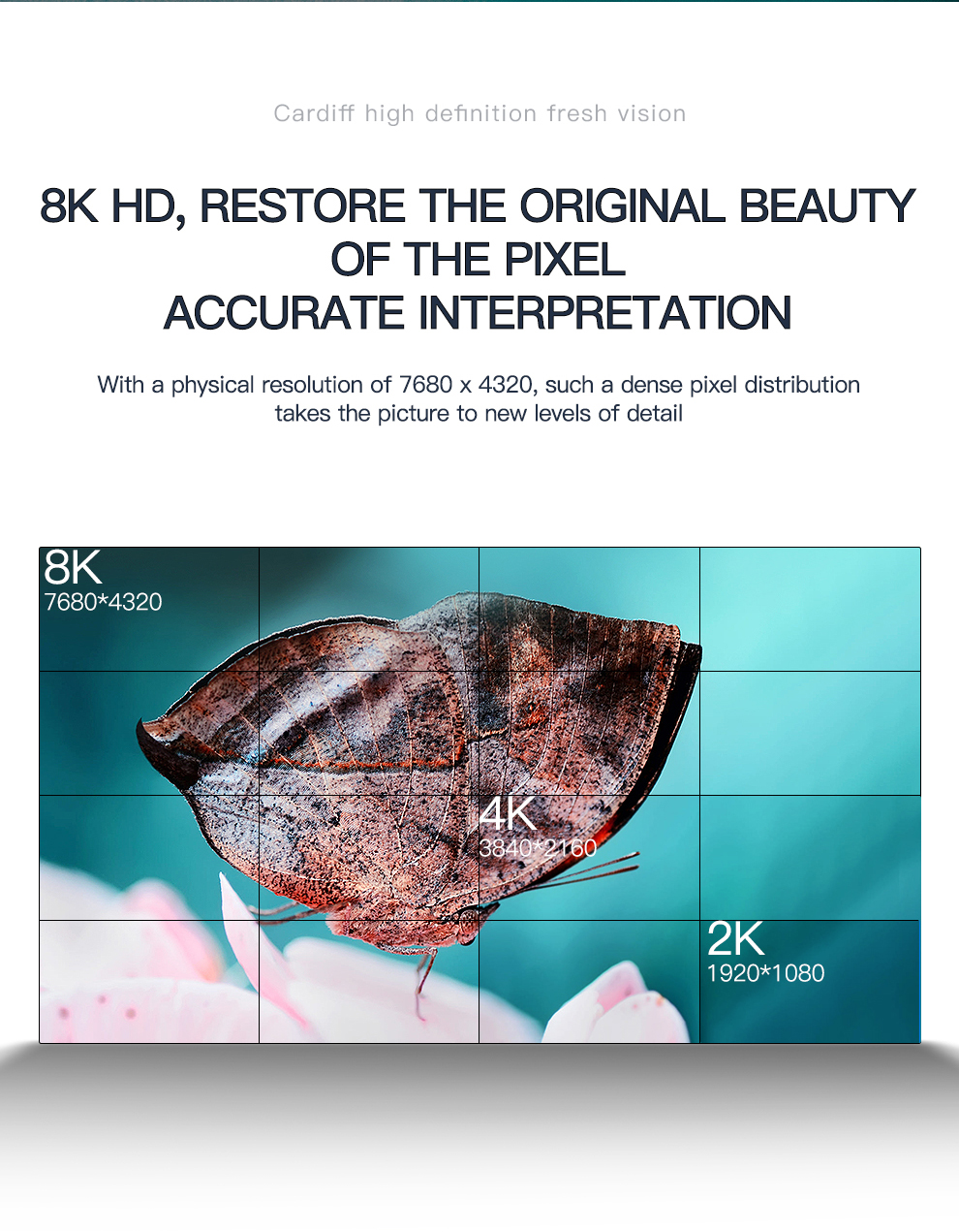55 inch LCD splicing screen large screen TV wall LED monitoring HD display product introduction