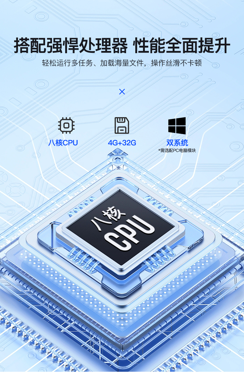 搭配强悍处理器，性能全面提升