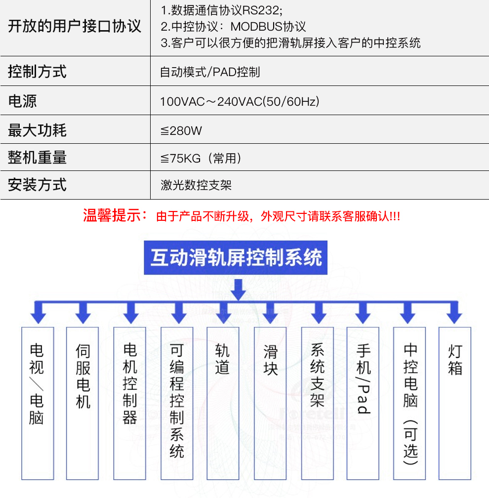 互动滑轨屏控制系统